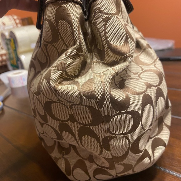 SOLD ON MERCARI Coach Soho Pleated signature North South Tote - Picture 4 of 9